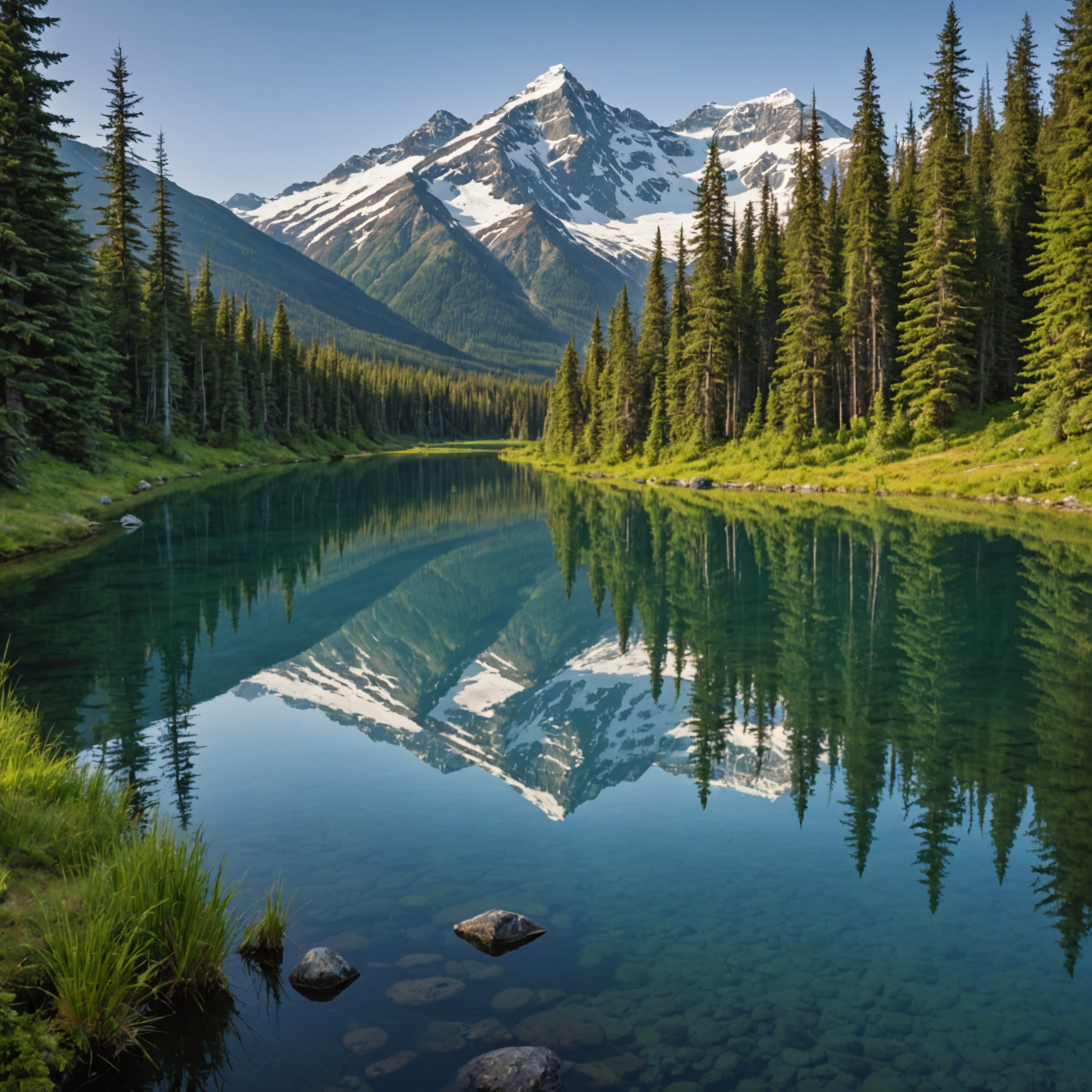 A bear catching salmon at Brooks Falls