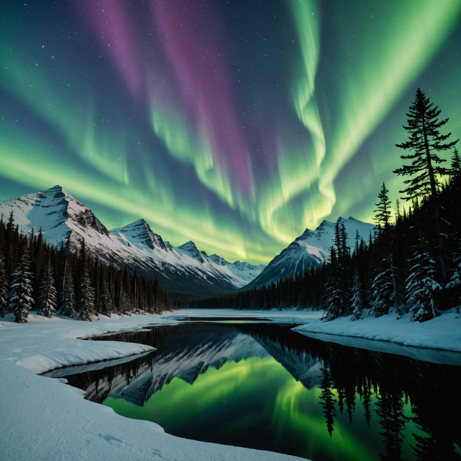 Campfire with blankets around it in an Alaskan winter setting