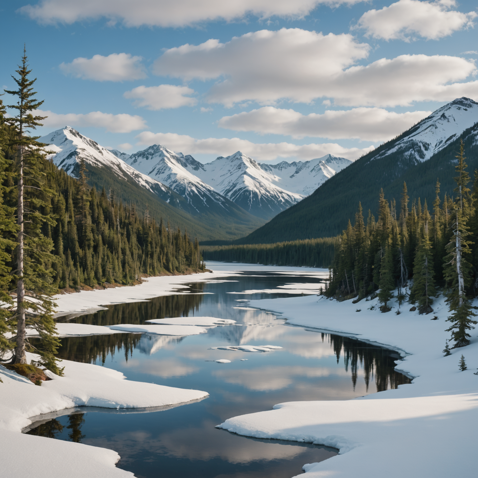 Kayakers navigating through icebergs at Bear Glacier lagoon.