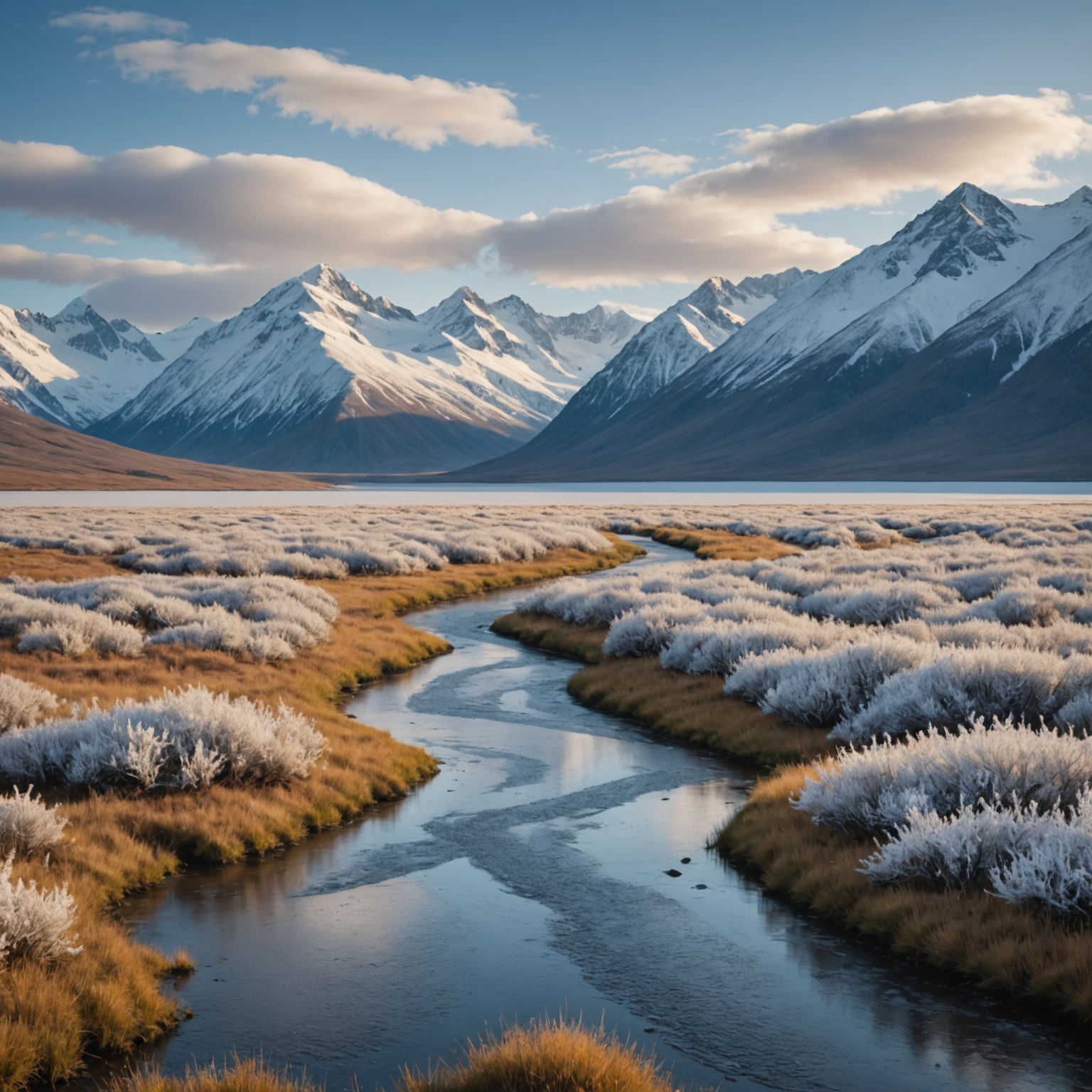 A group of tourists marveling at the Denali peak with moose grazing in the foreground.