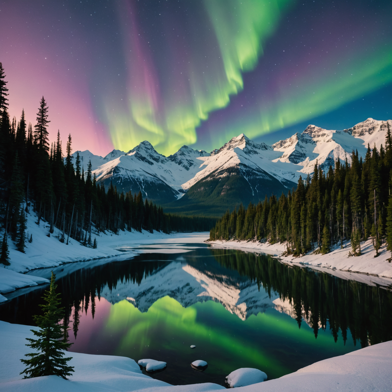 Scenic view of Alaskan wilderness with a bear guard camp set up