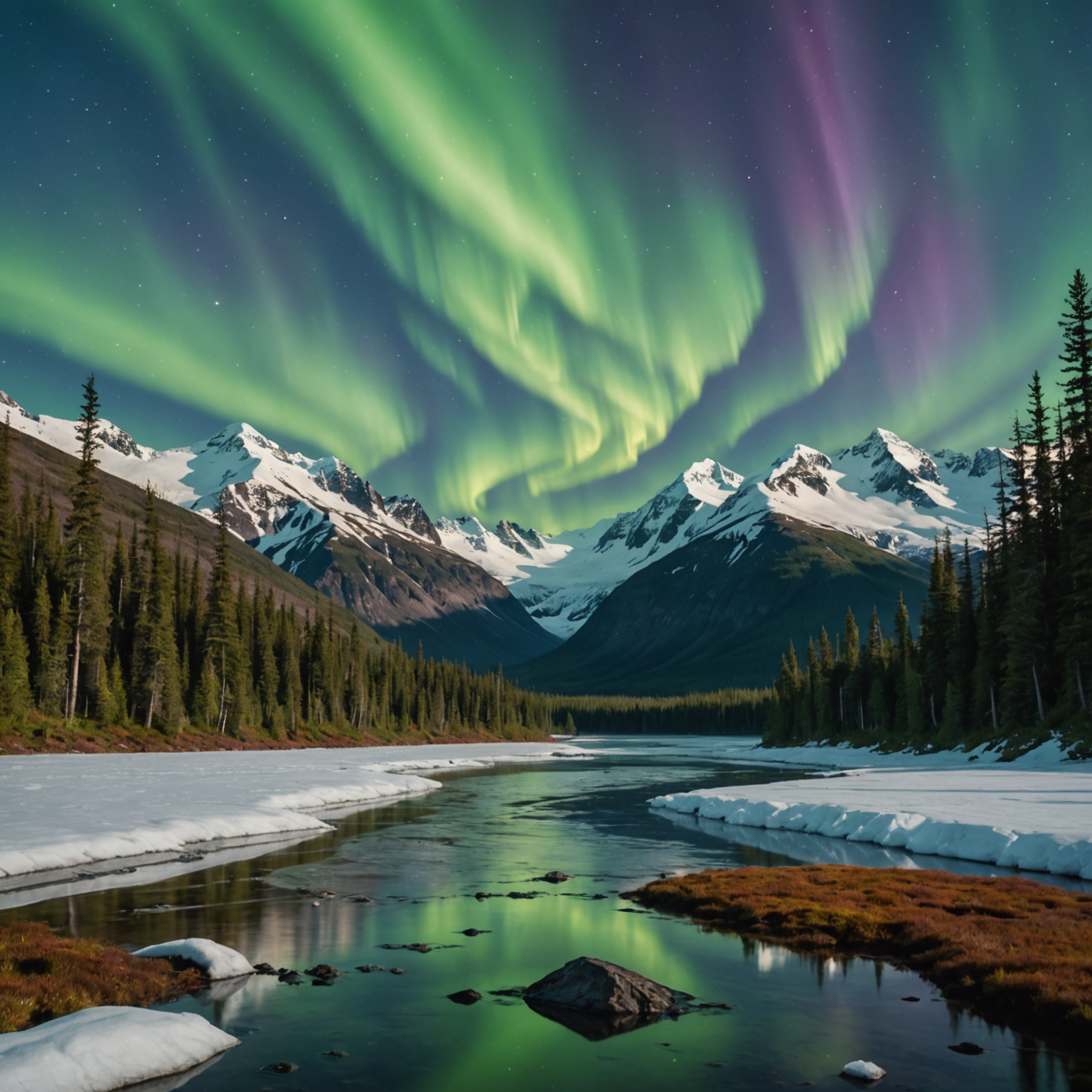 Hikers exploring the majestic blue ice of Matanuska Glacier