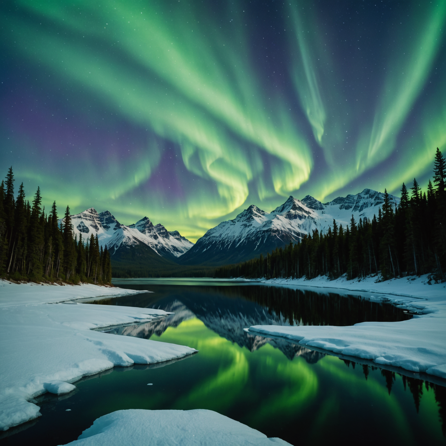 A majestic grizzly bear catching salmon in a pristine Alaskan river