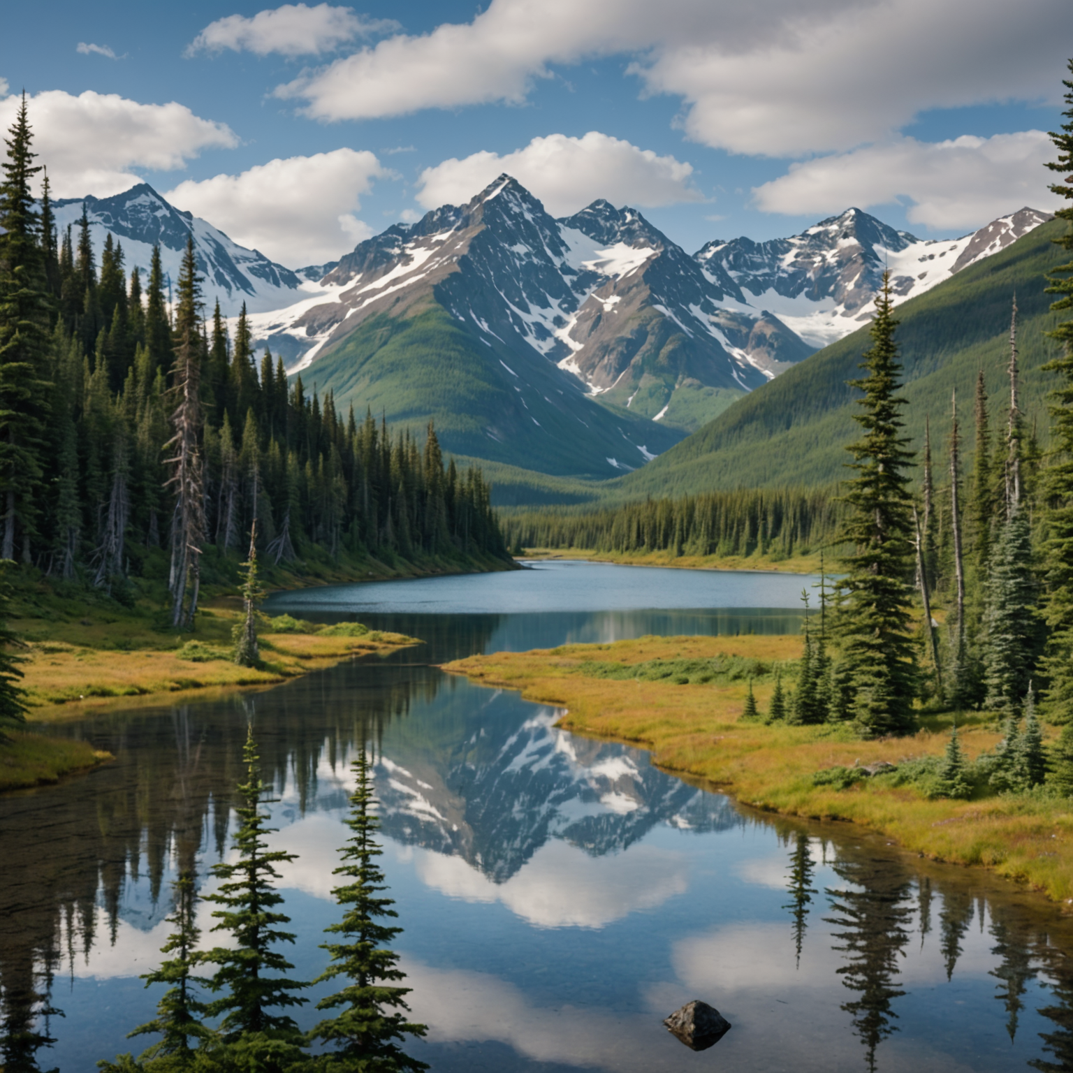 A log cabin nestled in the forest with the northern lights visible in the sky.
