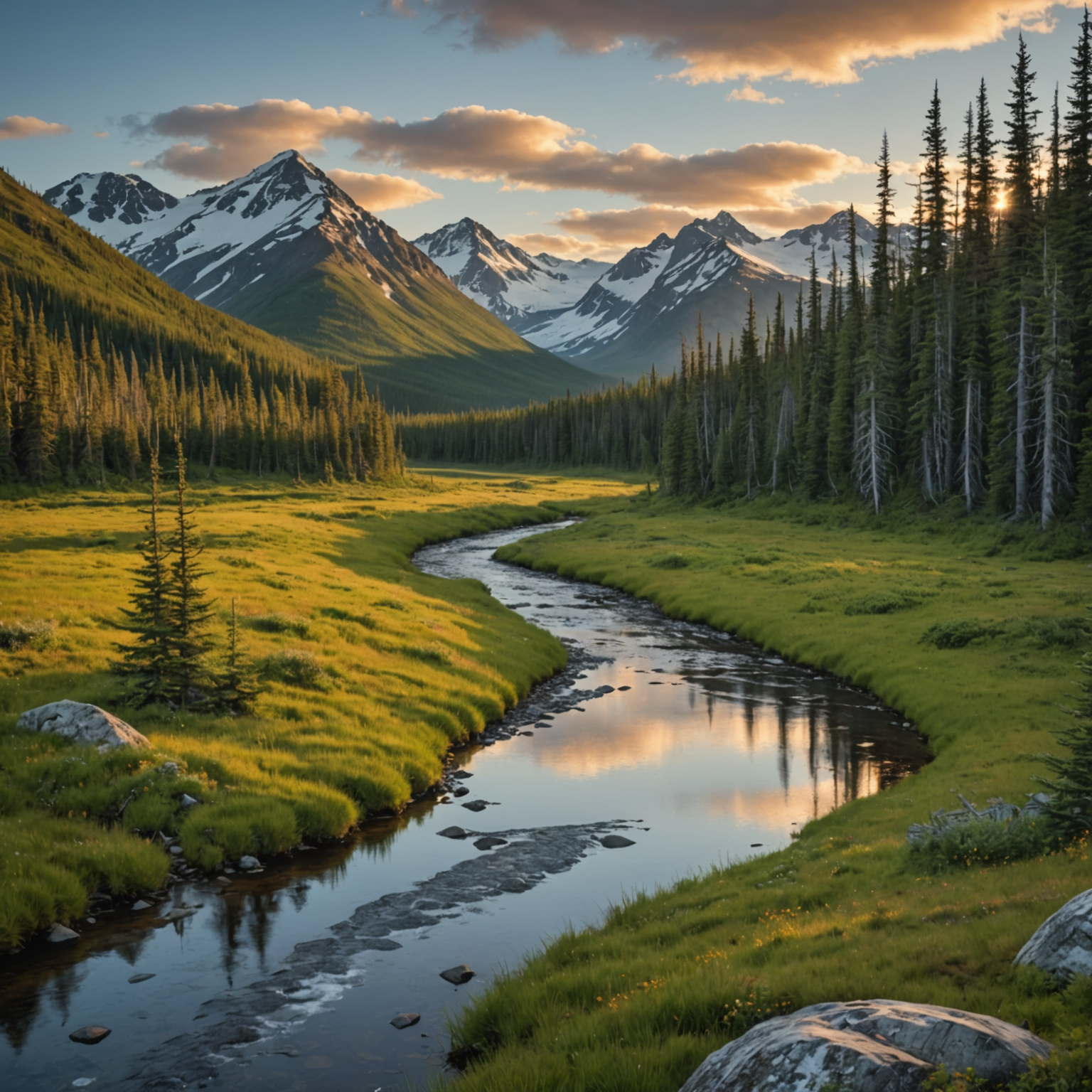 A scenic view of Engineer Lake Cabin surrounded by autumn foliage.