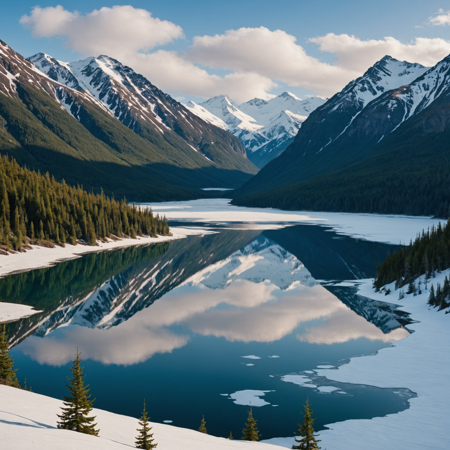 A guided kayak tour group observing a glacier in the distance.