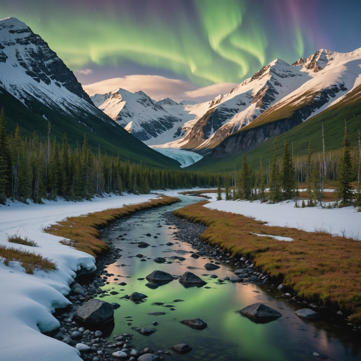 A skier enjoying a sunny day on the slopes near Anchorage with snow-capped mountains in the background