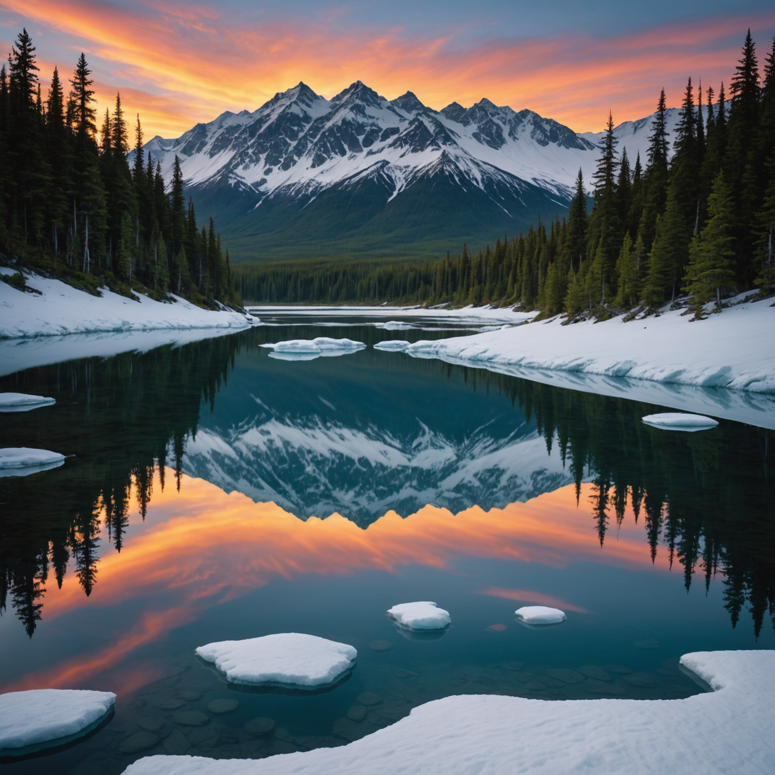 A small group of tourists observing a glacier calving in Kenai Fjords National Park