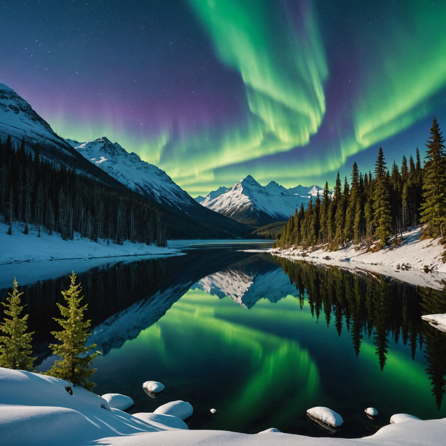 A moose grazing near an ATV trail in Wasilla, with a backdrop of lush greenery and towering mountains.