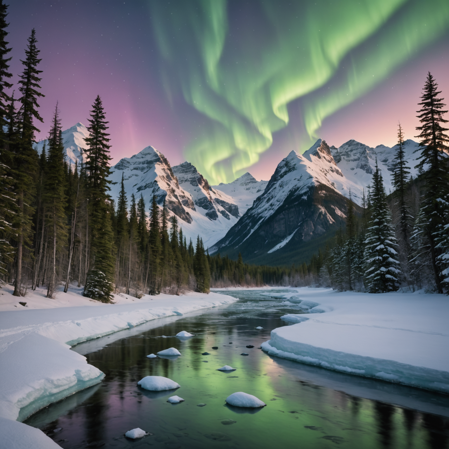 A guided fly-fishing group in Seward with a guide demonstrating casting techniques.