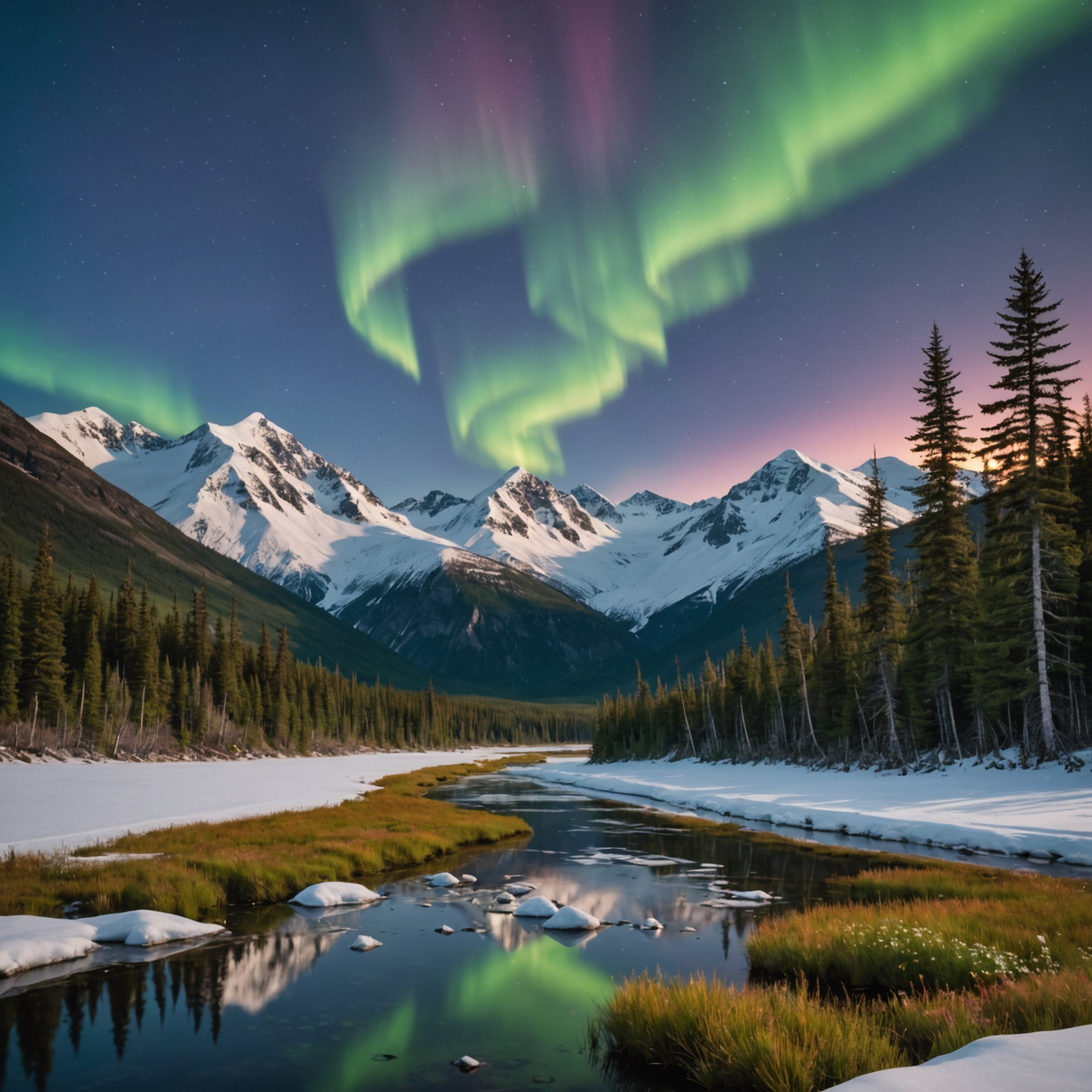 A trained guard bear guide leading a group through Alaskan wilderness