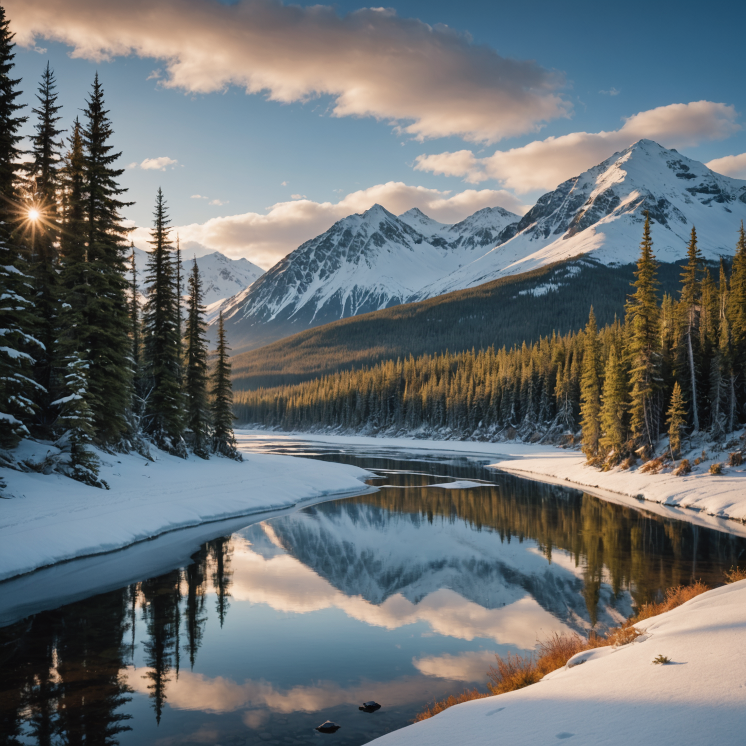 A brown bear catching salmon at Brooks Falls