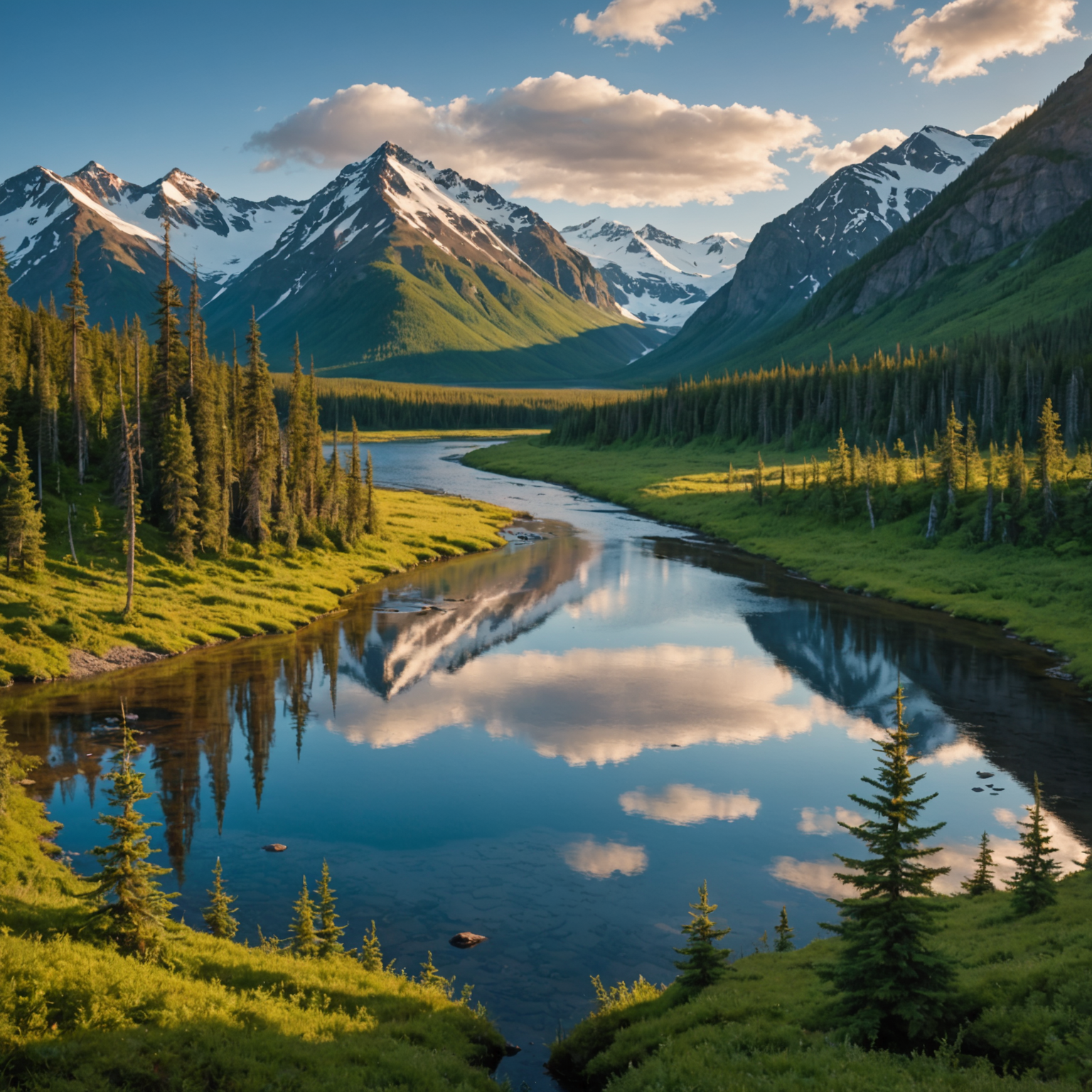 Dog sled team on a glacier under clear blue skies