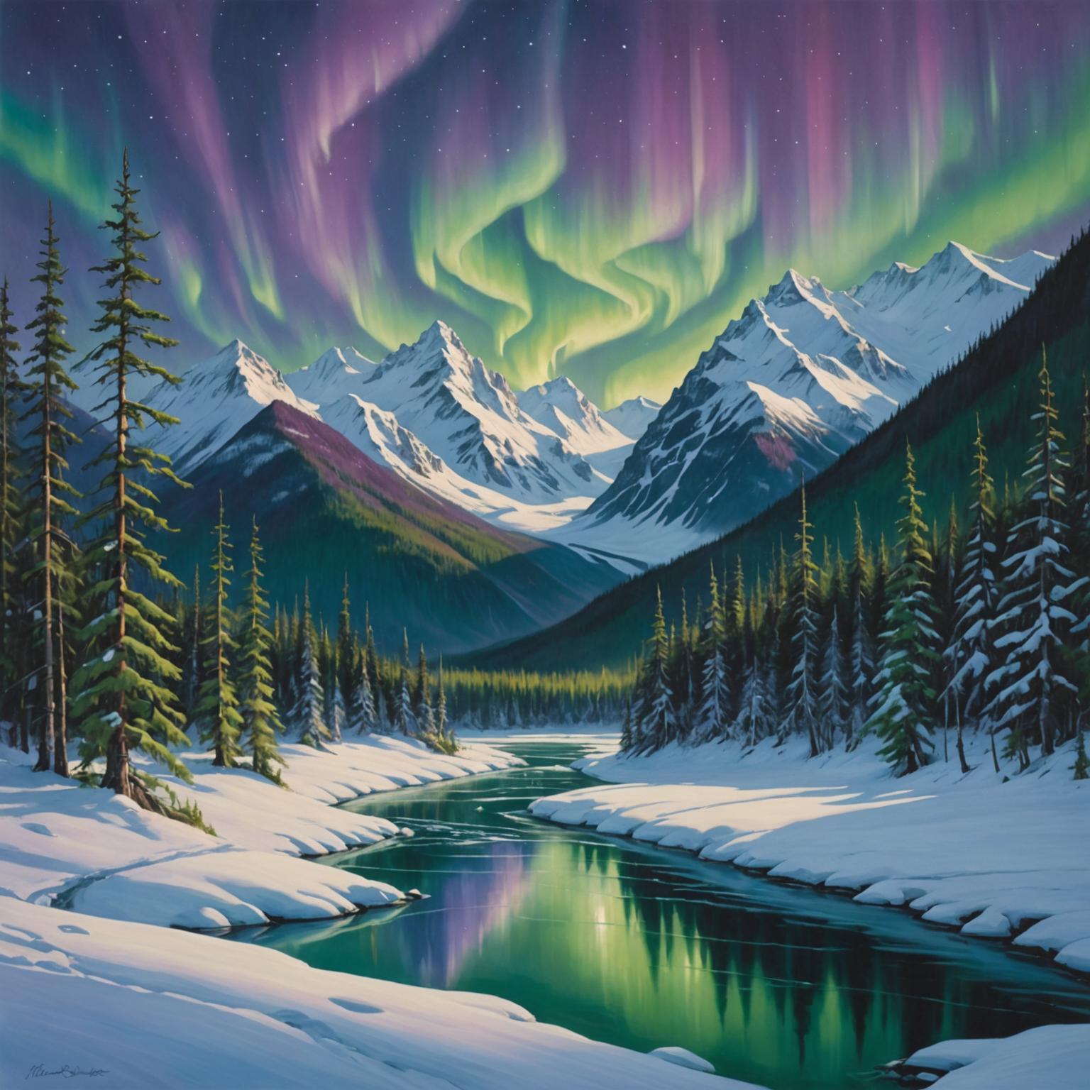 A municipal snow plow clearing a Fairbanks street.